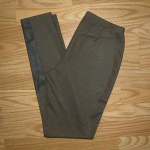 labworks Olive Green Elastic Waist Leggings